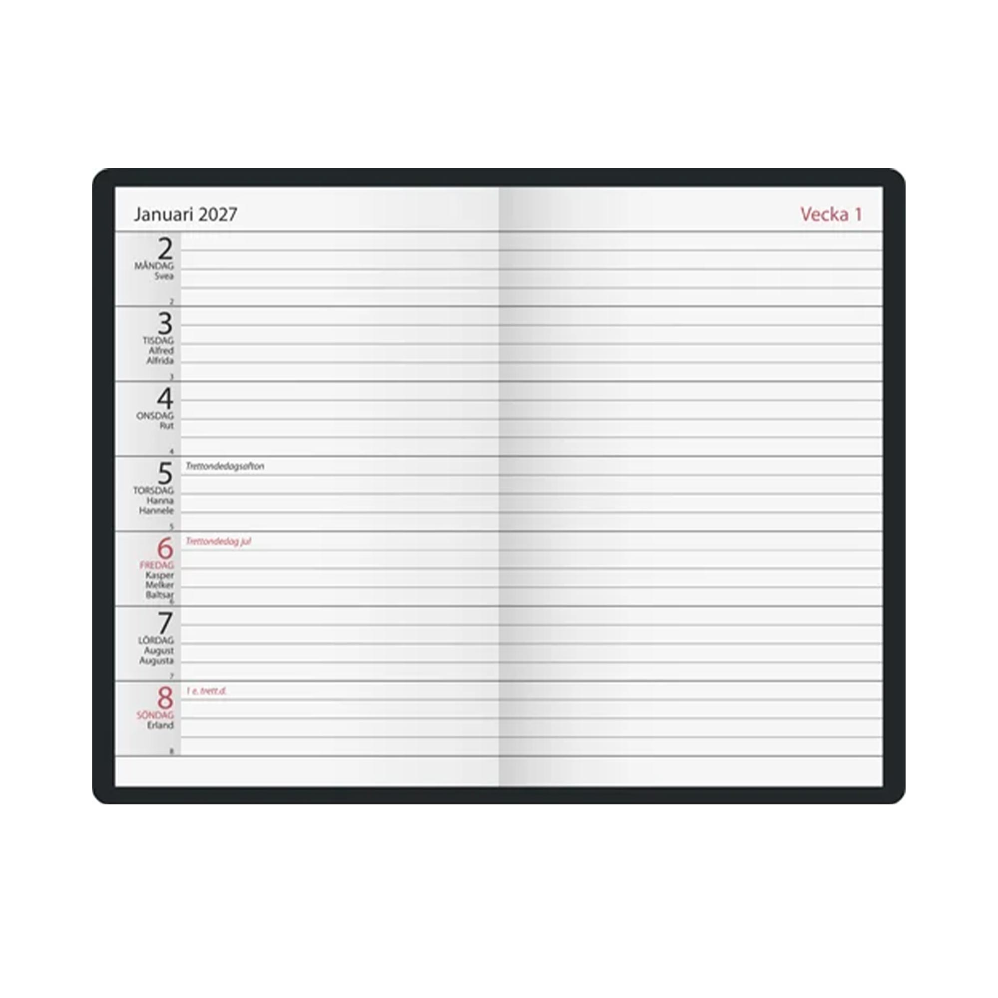 Fickkalender Agenda Flora 2027