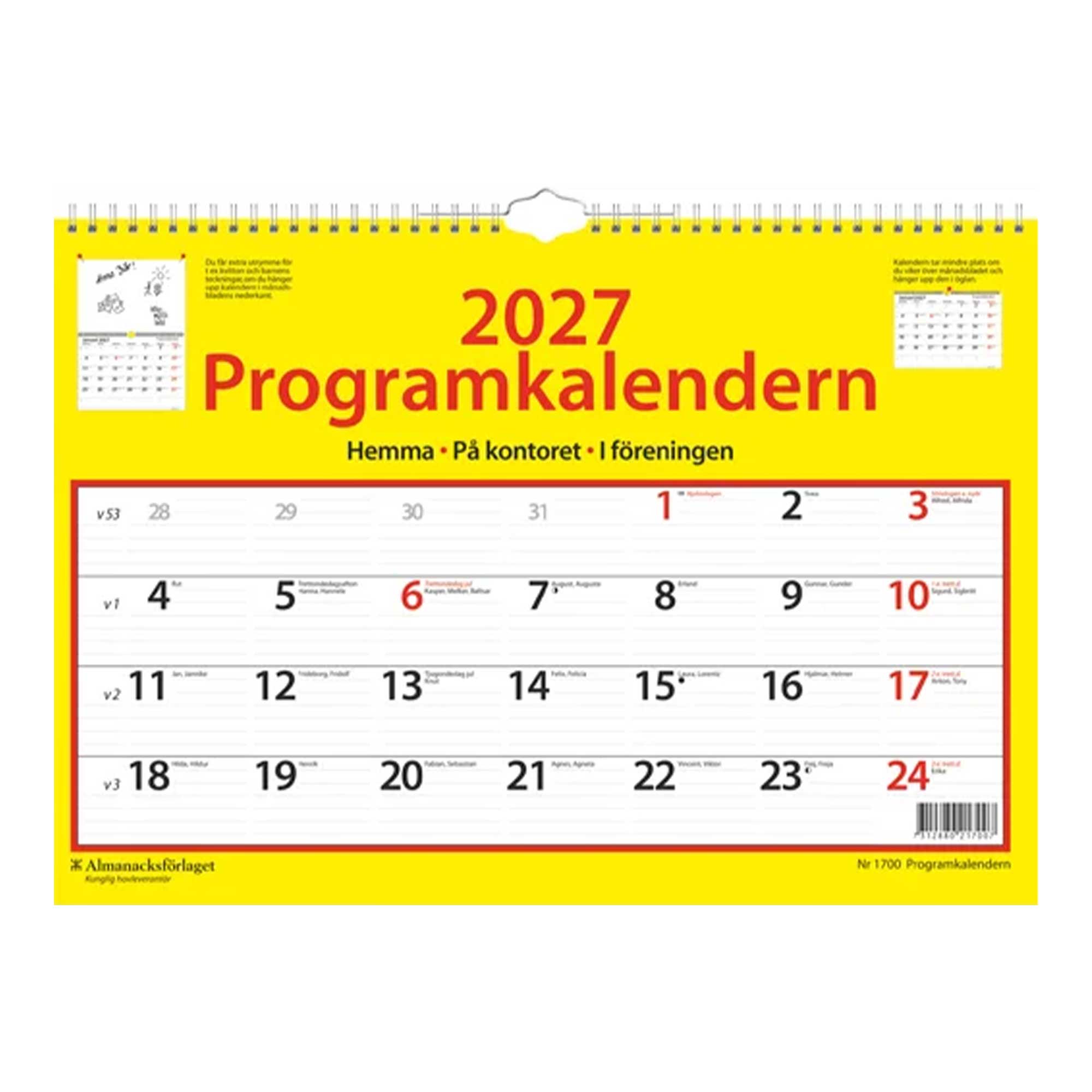 Programkalendern 2027 Programkalendern 2027