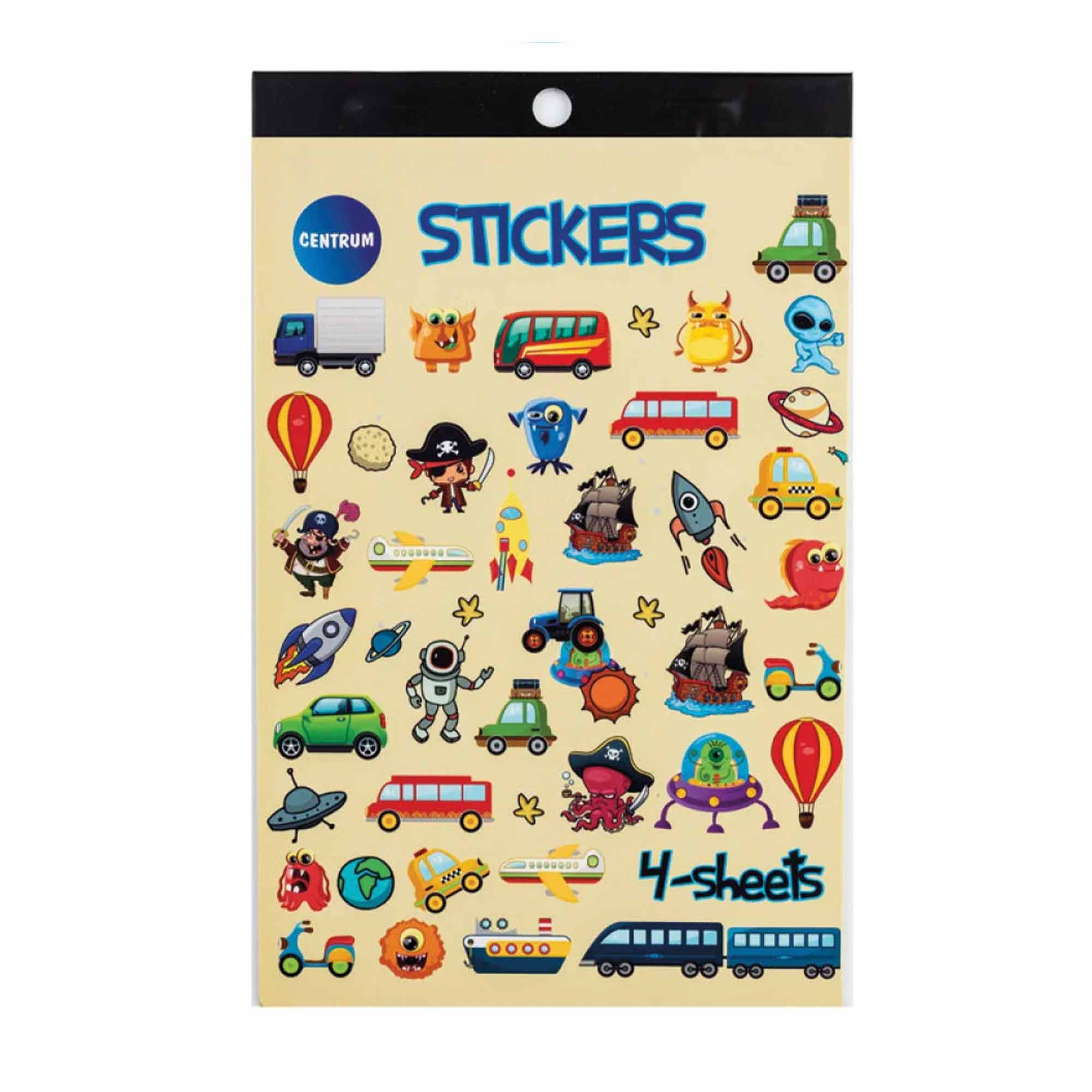 Stickers 3D 4 blad Stickers 3D 4 blad