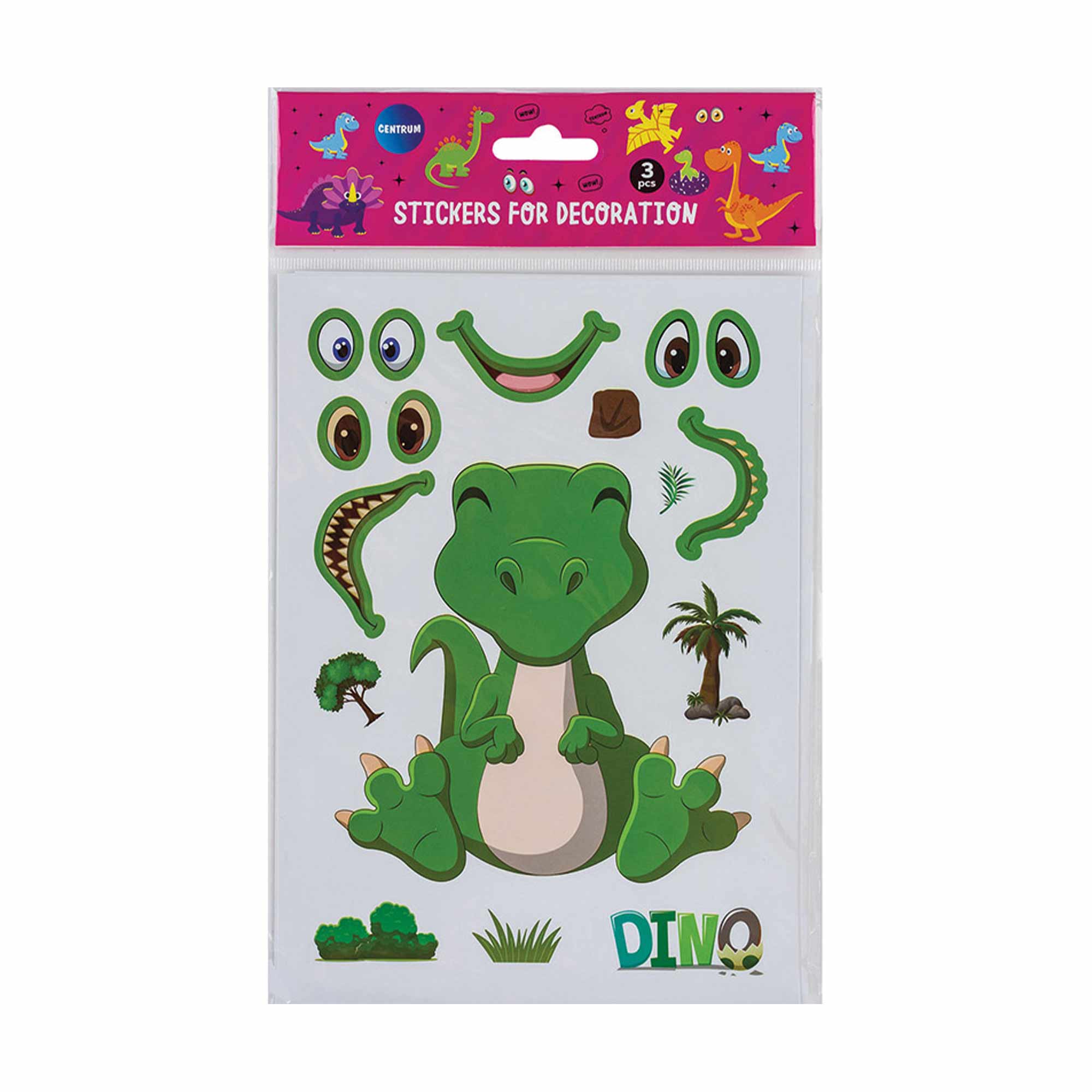 Stickers Make your Dino 3 blad