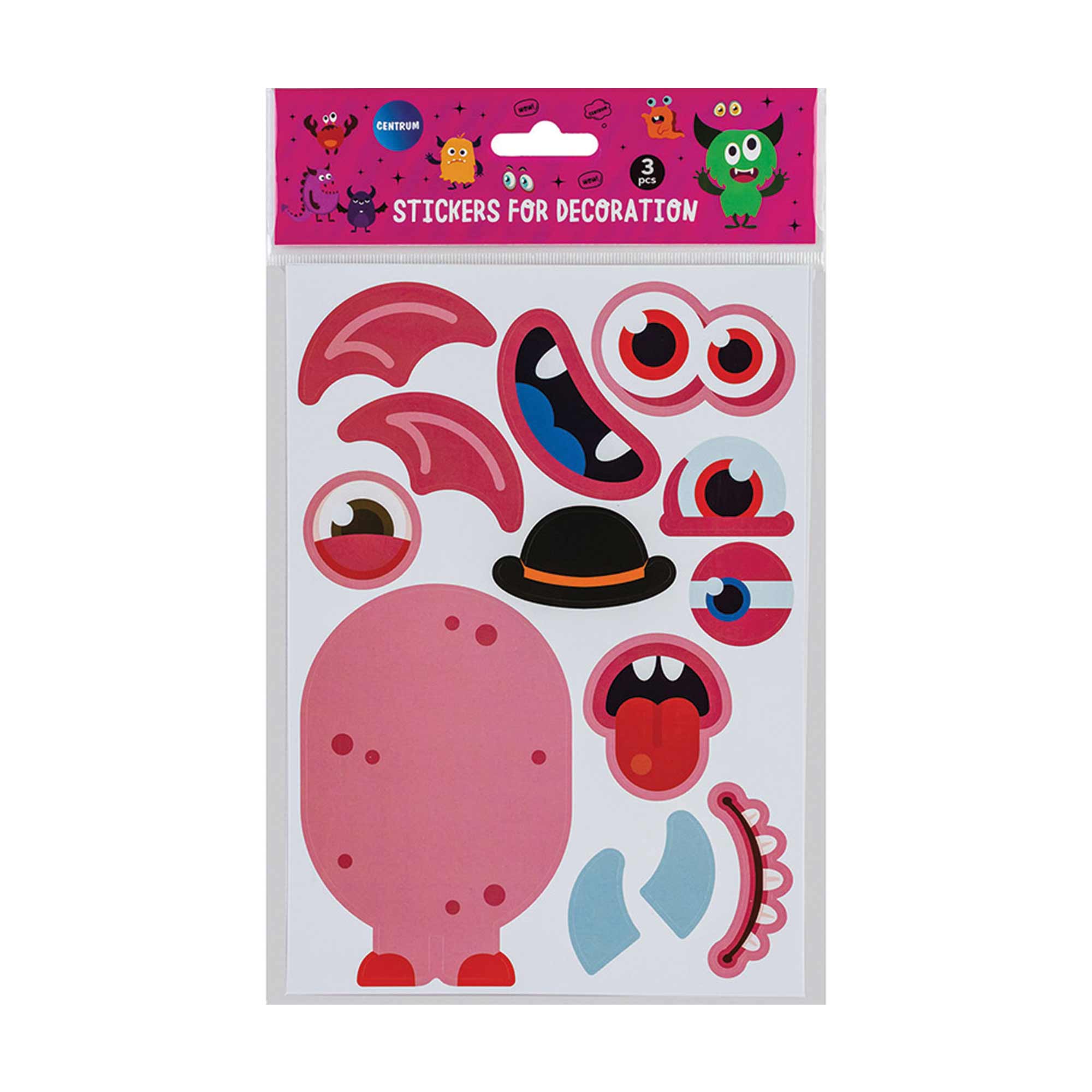 Stickers Make your Monster 3 blad Stickers Make your Monster 3 blad