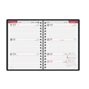 Veckokalender A6 Trend Peacock 2027 konstskinn
