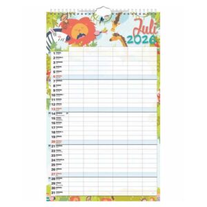 Familjekalender 6 kolumner 18 mån 2026 - 2027